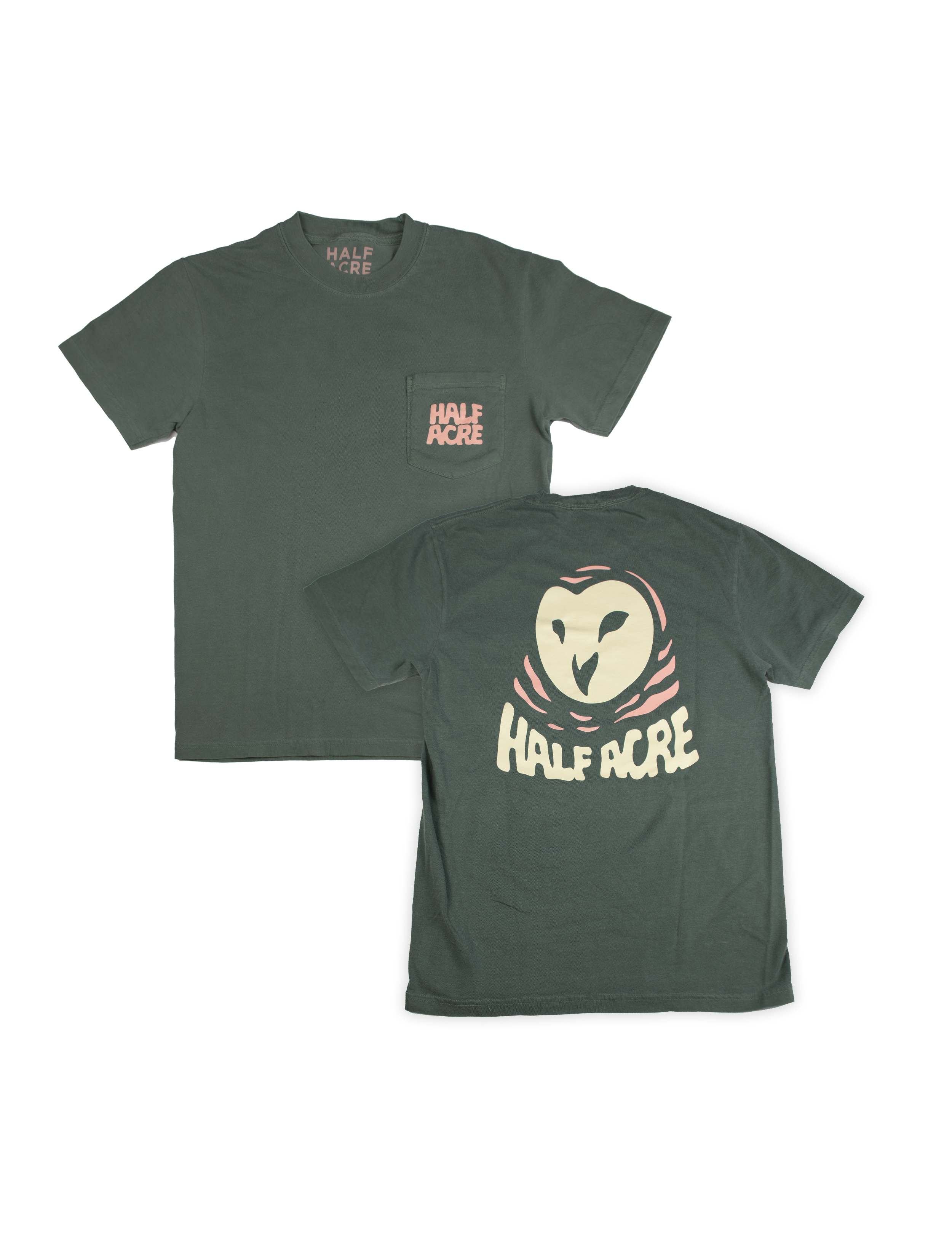Owl Logo Pocket T-Shirt – Green